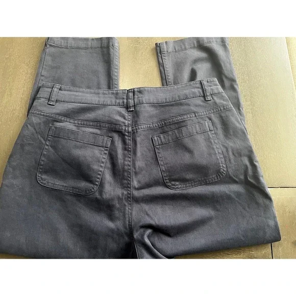 Seasalt Cornwall Women Navy‎ Blue Stretch Cropped Trousers Pants Size UK 12 US 8 - Picture 4 of 10